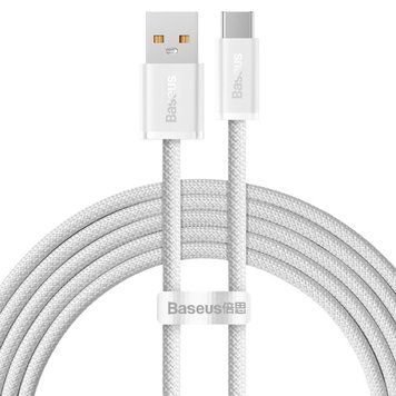Кабель Baseus Dynamic Series Fast Charging Data Cable USB to Type-C 100W 2m White 794275002 фото