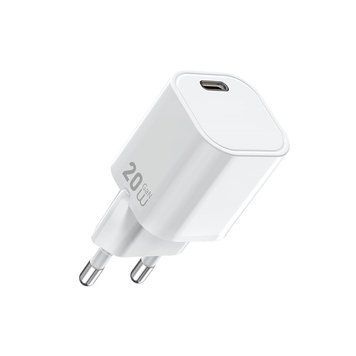 Мережевий зарядний пристрій WIWU 20W Cube GaN Fast Charger 1C Wi-G014 EU White 729558360 фото