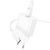 Мережевий зарядний пристрій з кабелем BOROFONE BA72A Spring single port QC3.0 charger set(Type-C) 18W White 109227854 фото