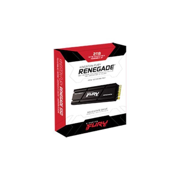 Накопичувач SSD M.2 Kingston FURY Renegade with Heatsink 2TB 2280 NVMe PCIe Gen 4.0 x4 3D TLC NAND 109379197 фото
