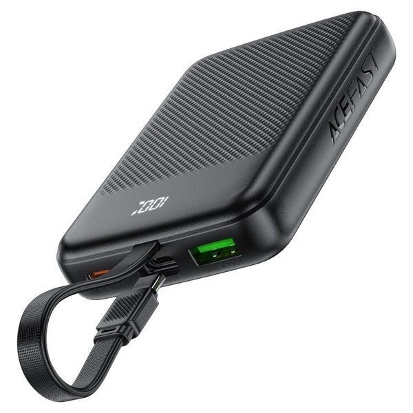Зовнішній акумулятор ACEFAST M13 PD22.5W power bank with cable 10000mAh Black 131760178 фото