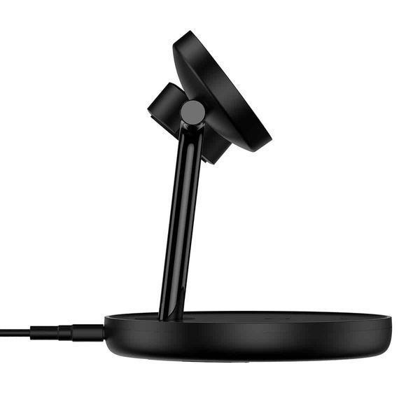 Беспроводное зарядное устройство Baseus Swan 3-in-1 Wireless Magnetic Charging Bracket 20W Black Universal version 111595876 фото