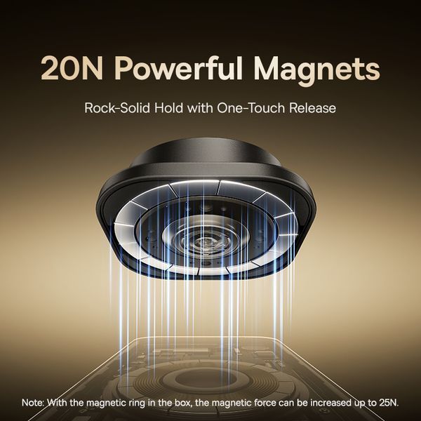 Автотримач для телефона Baseus PrimeTrip C03s Magnetic Car Mount (Stick-on Type, Cosmic Black) 718561057 фото