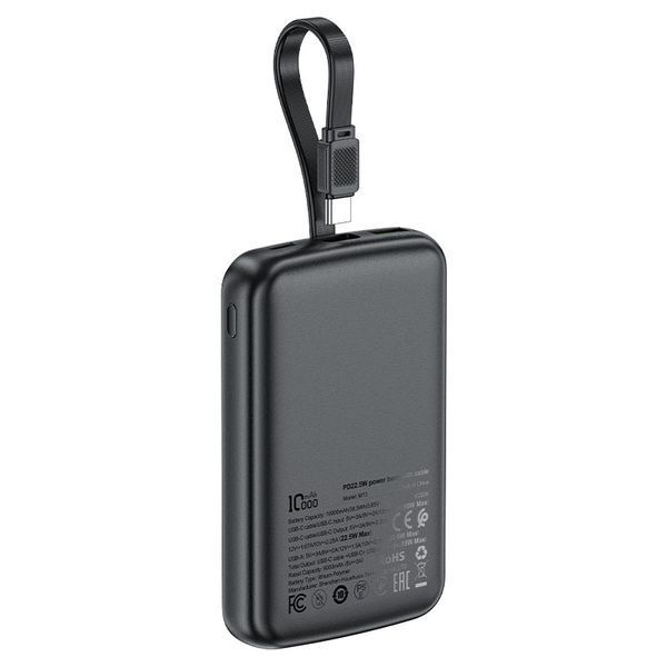 Зовнішній акумулятор ACEFAST M13 PD22.5W power bank with cable 10000mAh Black 131760178 фото