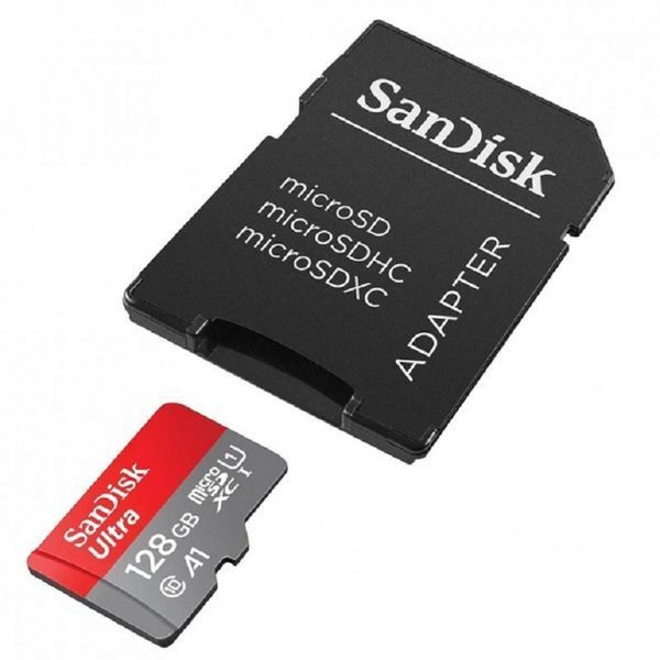 Карта памяти microSDXC (UHS-1) SanDisk Ultra 128Gb class 10 A1 (140Mb/s) (adapter SD) Imaging Packaging 349953732 фото