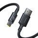 Кабель Baseus New Braided Fast Charging Cable USB-A to USB-C 100W/7.5W 1m Cosmic Black 235706414 фото 1