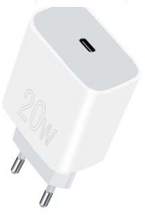 Мережевий зарядний пристрій WUW-C176 20W PD USB-C white 400501751 фото