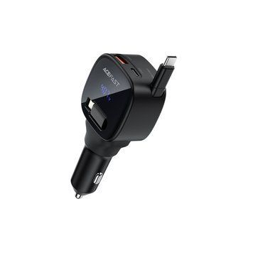 Автомобільний зарядний пристрій ACEFAST B17 95W car charger with telescopic cable Black 770485476 фото