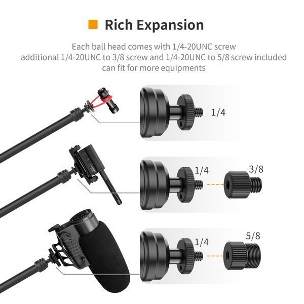 Штатив-тримач Ulanzi Vijim Desktop Flexible Arm/Light Stand(Three-Stages) (UV-2666 LS08) 228833724 фото