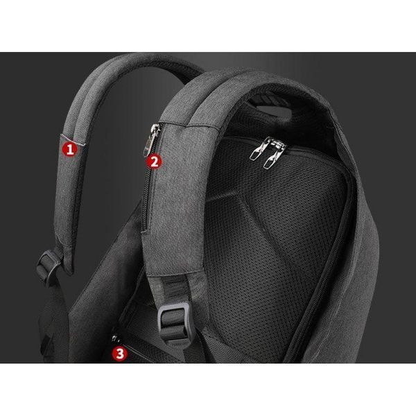 Рюкзак Tigernu T-B3615B 15.6" Black 113315823 фото