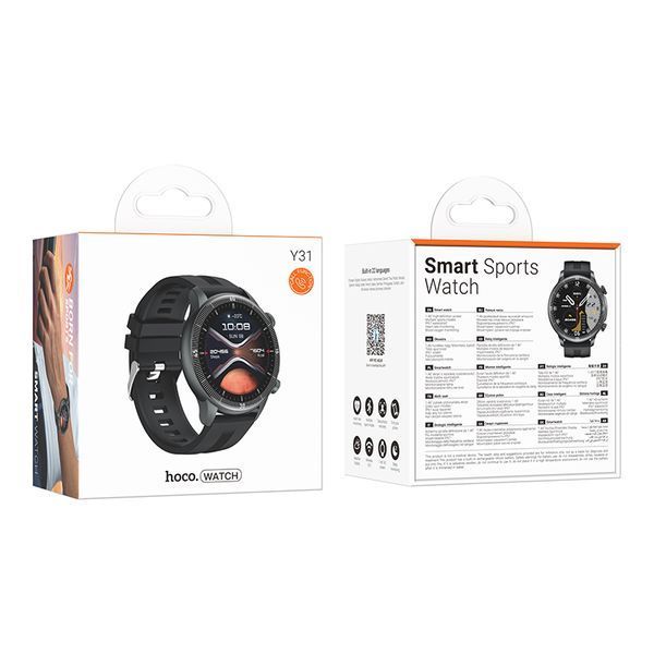 Смарт-годинник HOCO Y31 37mm, 250 mAh, Smart sports watch(call version) Silver 399827024 фото