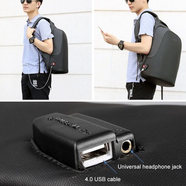 Рюкзак Tigernu T-B3615B 15.6" Black 113315823 фото