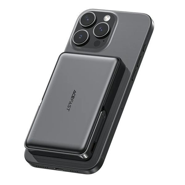 Зовнішній акумулятор ACEFAST M17 PD20W/22.5W magnetic fast charging power bank with built-in stand 10000mAh Black 216962669 фото