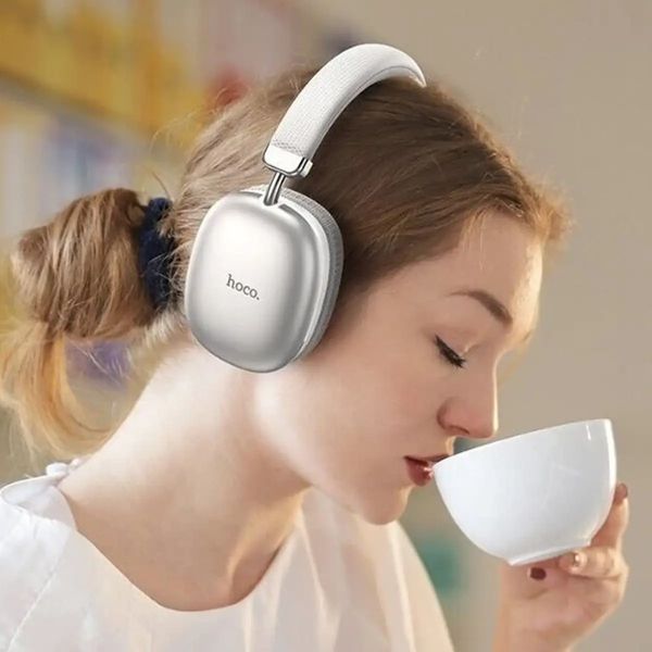 Бездротові накладні навушники HOCO W35 wireless headphones Silver 109996847 фото