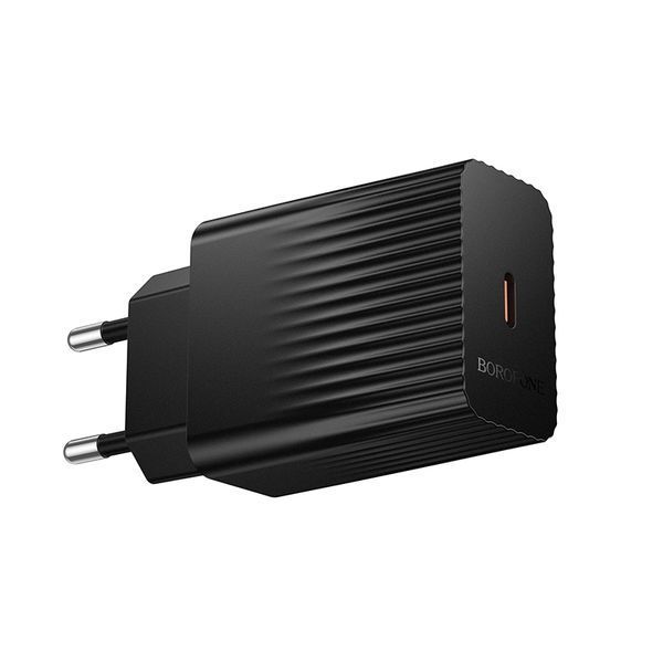 Мережевий зарядний пристрій BOROFONE BAS75A Source single port PD30W charger Black 569046448 фото