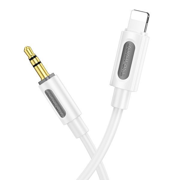 Аудіокабель BOROFONE BL20 True sound silicone digital audio conversion cable iP White 638971286 фото