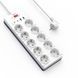 Мережевий подовжувач WIWU 14 in 1 20W GaN Power Strip 2C+2A+10AC Wi-S008 EU (2 m) White 132377709 фото 3