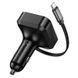 Автомобильное зарядное устройство HOCO NZ18 Guardian PD65W(2C1A) car charger with retractable cable Black 904568498 фото 7