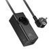 Сетевой подовжувач HOCO NS9 Wisdom 1-position (PD67W/3C1A) desktop socket (EU/GER) (2 m) Black 106690900 фото 1