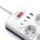 Мережевий подовжувач WIWU 14 in 1 20W GaN Power Strip 2C+2A+10AC Wi-S008 EU (2 m) White 132377709 фото 4