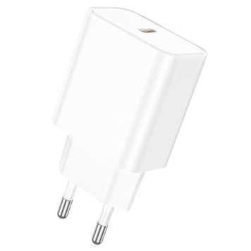Мережевий зарядний пристрій BOROFONE BA71A Power single Port PD20W charger White 112832996 фото