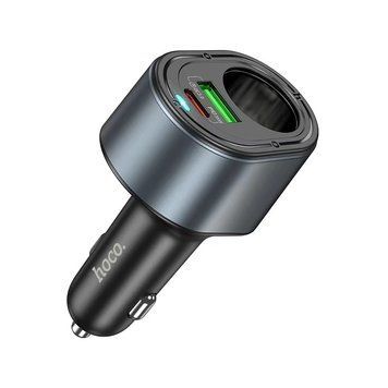 Автомобільний зарядний пристрій HOCO Z56 Friend PD35W+QC3.0 cigarette lighter car charger Black 983339931 фото