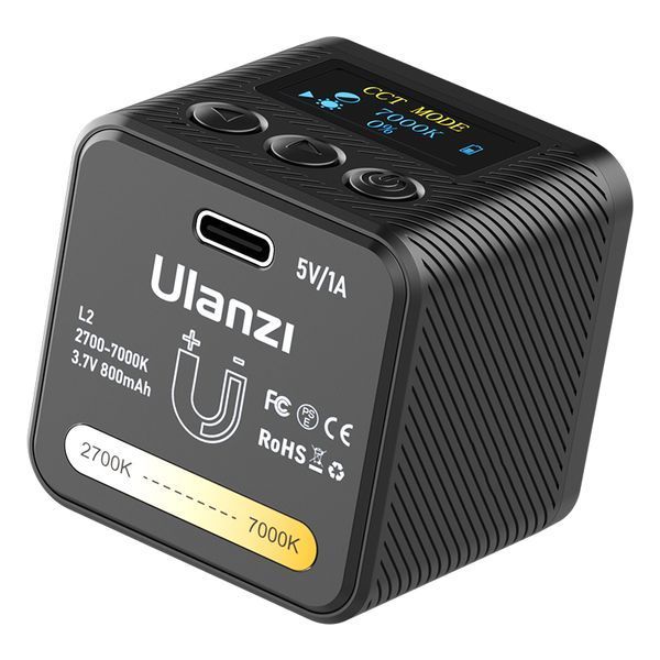 Відеосвітло Ulanzi L2 Bi-color COB Vedio Light, IP6, 5W, Black (3051) 115668625 фото