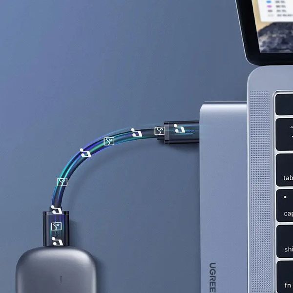 USB-Хаб UGREEN CM251 Dual USB-C To HDMI+3*USB 3.0 A+Type C Female Converter 454539348 фото