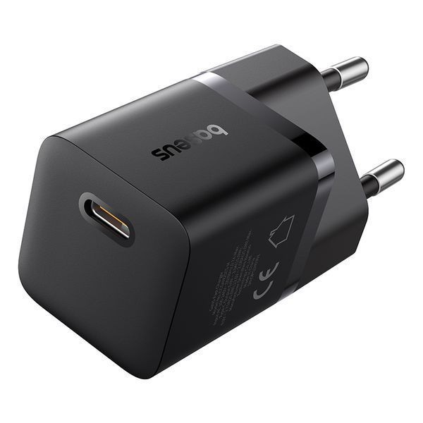 Сетевое зарядное устройство Baseus GaN5 Fast Charger (mini) 1C 25W EU Cluster Black 111516544 фото