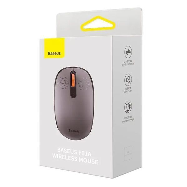 Манипулятор мышь беспроводная Baseus F01A Wireless Mouse Frosted Gray 411813269 фото
