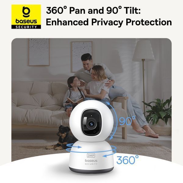 IP-камера відеоспостереження Baseus Security P1 Series Indoor 3MP OS White EU 184904869 фото