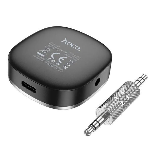 Bluetooth-ресивер HOCO E80 Travel car AUX BT receiver Black 689627037 фото