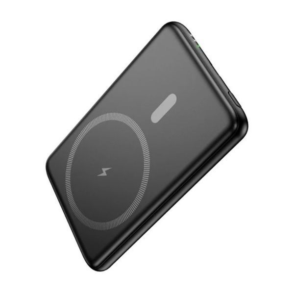 Зовнішній акумулятор HOCO J140A Tony PD20W ultra-thin magnetic power bank(5000mAh) Black 885682621 фото