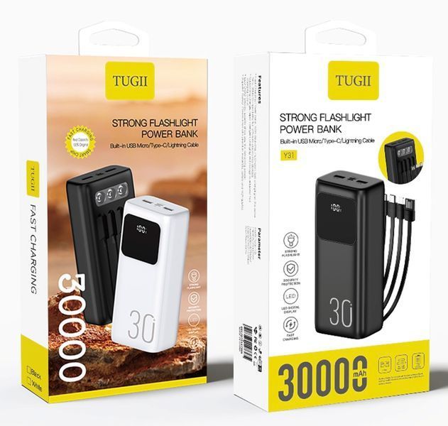 Зовнішній акумулятор WUW Y31 30000mAh Black 774629484 фото