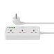 Мережевий подовжувач WIWU 30W Cube Multiple Function GaN Power Strip 1C3A+3 sockets Wi-S005 EU White 303213513 фото 6