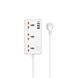 Мережевий подовжувач WIWU 30W Cube Multiple Function GaN Power Strip 1C3A+3 sockets Wi-S005 EU White 303213513 фото 1