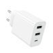 Мережевий зарядний пристрій BOROFONE BA105A Stellar three-port charger White 238592832 фото 4