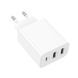 Мережевий зарядний пристрій BOROFONE BA105A Stellar three-port charger White 238592832 фото 5