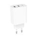 Мережевий зарядний пристрій BOROFONE BA105A Stellar three-port charger White 238592832 фото 6
