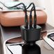 Автомобільний зарядний пристрій ACEFAST B18 200W(2USB-C+USB-A)fast car charger Black 301896812 фото 6