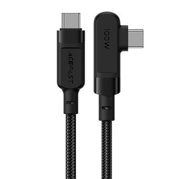 Кабель ACEFAST C5-03 USB-C to USB-C 100W right angled aluminum alloy 2m Black 788173787 фото