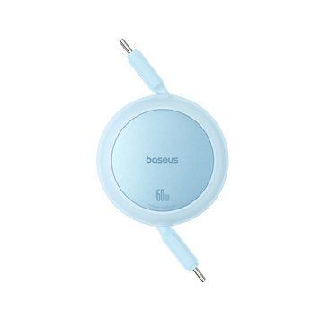 Кабель Baseus Free2Pull Mini Charging Cable USB-C to USB-C 60W 1m Galaxy Blue 460034082 фото