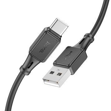 Кабель HOCO X101 Assistant silicone charging data cable Type-C Black 115631524 фото