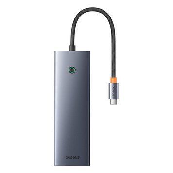 USB-хаб Baseus UltraJoy Series 10-Port HUB Docking Station Space Grey（Type-C to HDMI4K@60Hz*1+VGA*1+USB 3.0*3+PD*1+RJ45*1+SD/TF*1+3.5mm*1） 834958171 фото