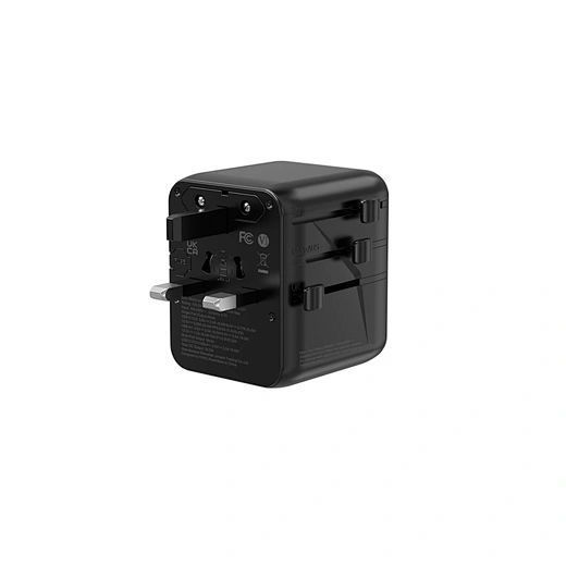 Сетевой фильтр WIWU 25W Warrior GaN Universal Adapter 2C1A Wi-UA011 Black 644853698 фото