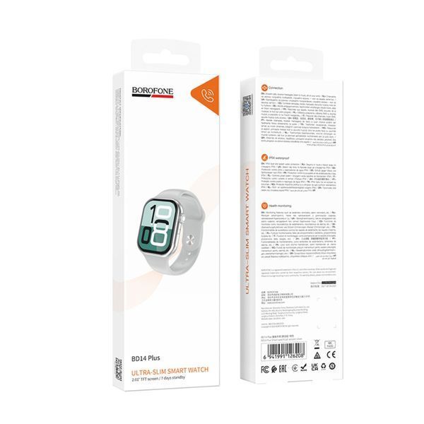 Смарт-годинник BOROFONE BD14 Plus 51mm. 200 mAh. IP54 Smart watch(call version) silver 484931628 фото