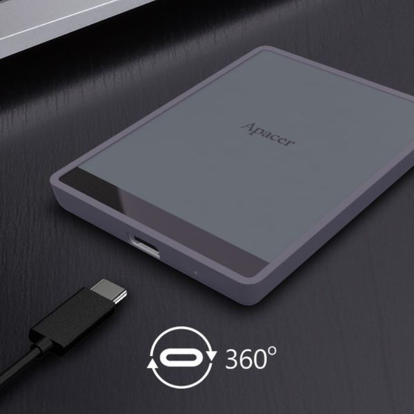 Портативный SSD Apacer AS724 2TB USB 3.2 Gen.2 Type-C Read/Write 500MB/s Mauve 663047753 фото
