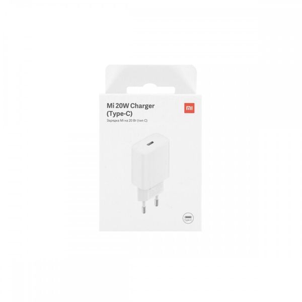 Мережевий зарядний пристрій Xiaomi Mi 20W Charger Type-C EU White 634188584 фото