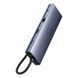 USB-хаб Baseus UltraJoy Series 10-Port HUB Docking Station Space Grey（Type-C to HDMI4K@60Hz*1+VGA*1+USB 3.0*3+PD*1+RJ45*1+SD/TF*1+3.5mm*1） 834958171 фото 3