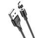 Кабель HOCO X52 USB to Micro 2.4A, 1m, PVC, PVC connectors, magnetic, Black 748675918 фото 4